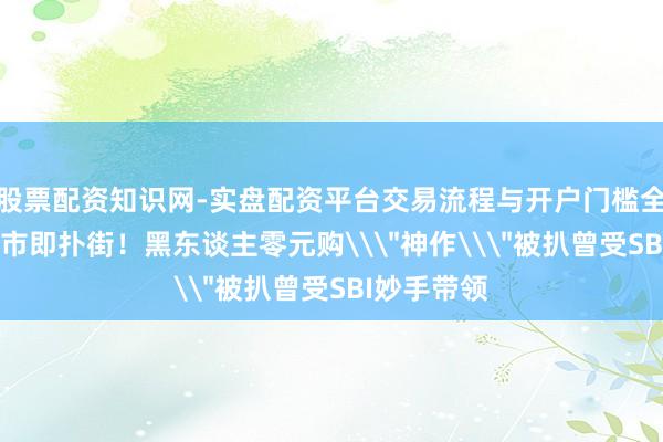 股票配资知识网-实盘配资平台交易流程与开户门槛全面解析 上市即扑街！黑东谈主零元购\＂神作\＂被扒曾受SBI妙手带领
