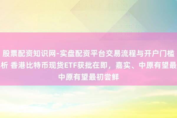 股票配资知识网-实盘配资平台交易流程与开户门槛全面解析 香港比特币现货ETF获批在即，嘉实、中原有望最初尝鲜