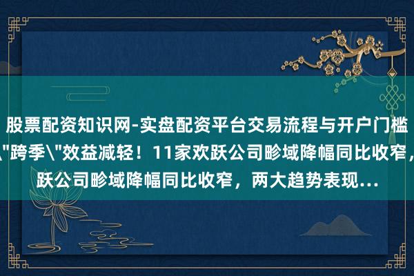 股票配资知识网-实盘配资平台交易流程与开户门槛全面解析 独家丨＂跨季＂效益减轻！11家欢跃公司畛域降幅同比收窄，两大趋势表现…