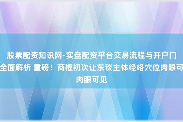 股票配资知识网-实盘配资平台交易流程与开户门槛全面解析 重磅！商榷初次让东谈主体经络穴位肉眼可见