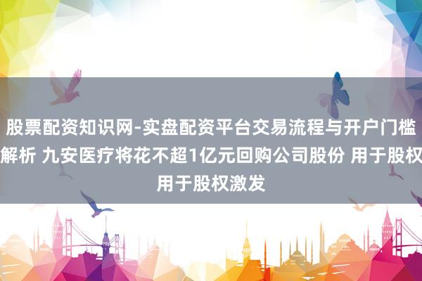 股票配资知识网-实盘配资平台交易流程与开户门槛全面解析 九安医疗将花不超1亿元回购公司股份 用于股权激发